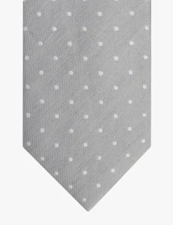 Profuomo stropdas PPVA10046A Licht Grijs Fashion
