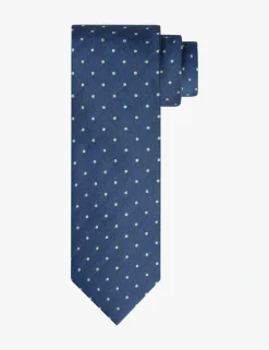 Profuomo stropdas PPVA10046B Blauw Outlet