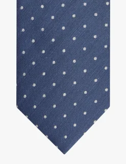 Profuomo stropdas PPVA10046B Blauw Outlet
