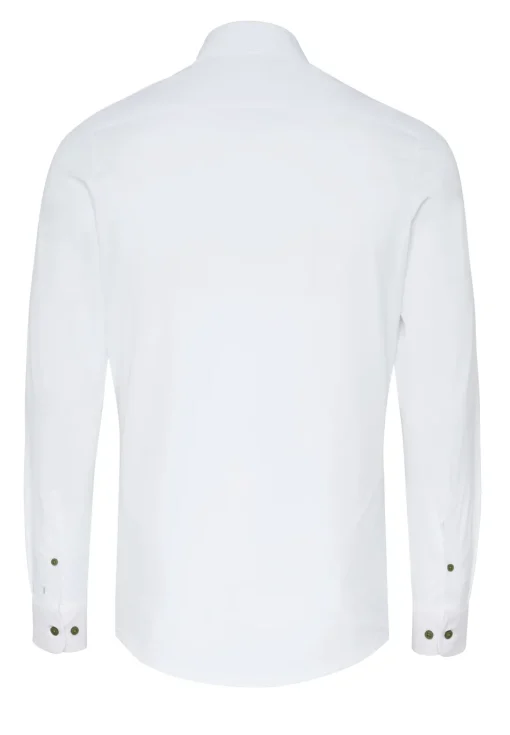 Pure jersey overhemd D81317-21750 Wit/Groen Fashion