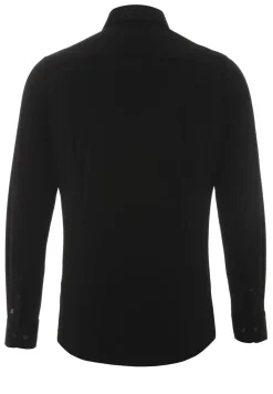 Pure jersey overhemd Slim Fit 4030-21750 Zwart Hot