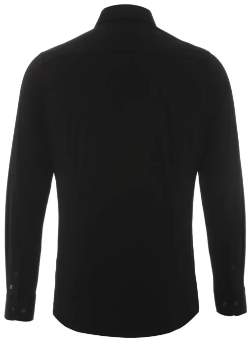 Pure jersey overhemd Slim Fit 4030-21750 Zwart Hot