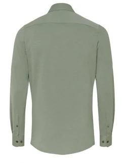 Pure jersey overhemd Slim Fit E11301-21750 Groen New