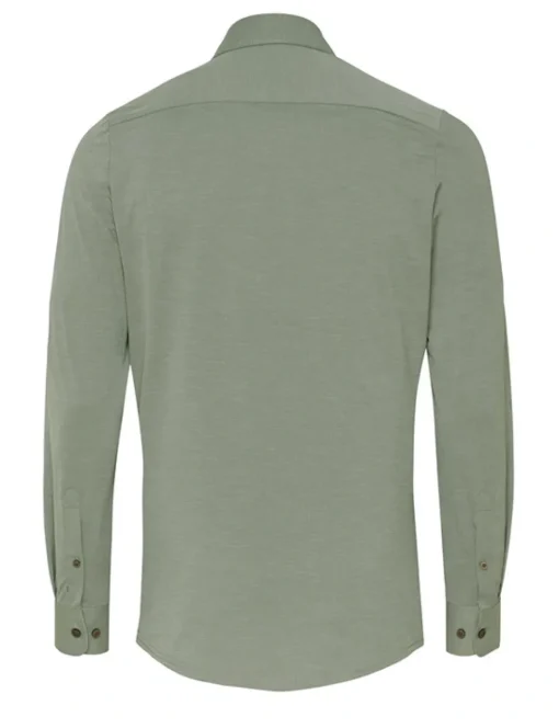 Pure jersey overhemd Slim Fit E11301-21750 Groen New