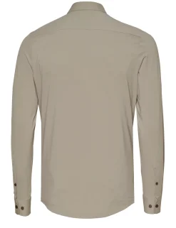 Pure jersey overhemd Slim Fit E11301-21750 Beige Outlet