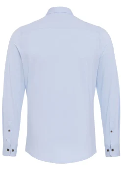 Pure jersey overhemd Slim Fit D91302-21177 Blauw Discount