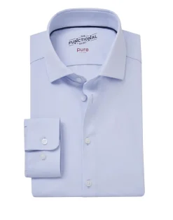 Pure jersey overhemd Slim Fit 4030-21750 Blauw Outlet