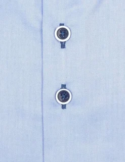 R2 business overhemd Tailored Fit NOS.TWILL.002/018 Licht Blauw Clearance