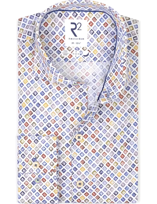 R2 business overhemd 128.WSP.059 Multicolor Best