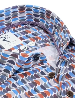 R2 business overhemd 127.WSP.003 Multicolor Hot