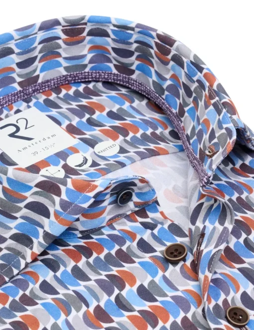 R2 business overhemd 127.WSP.003 Multicolor Hot