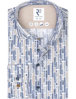 R2 extra lange mouw overhemd 126.WSP.XLS.039 Wit Sale