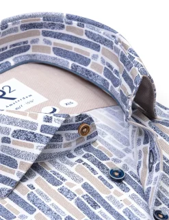 R2 extra lange mouw overhemd 126.WSP.XLS.039 Wit Sale
