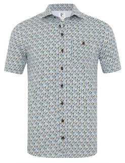 R2 overhemd 125.WSPSS.023 Multicolor Clearance