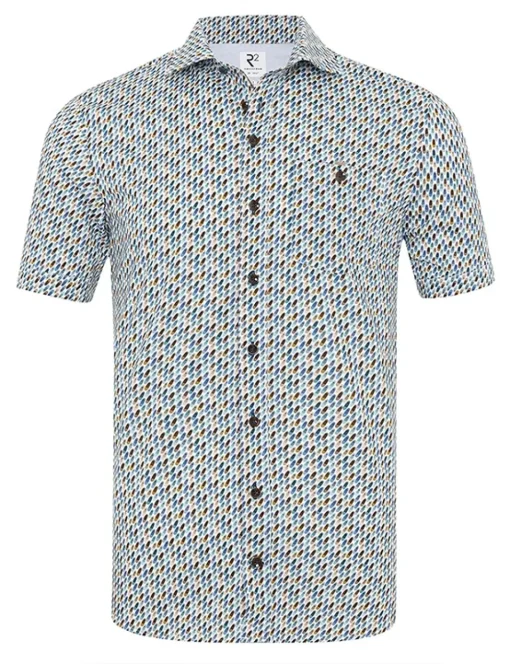 R2 overhemd 125.WSPSS.023 Multicolor Clearance