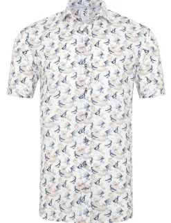 R2 overhemd 125.WSPSS.012 Blauw Online