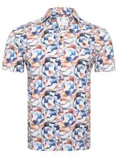 R2 polo's 128.POLO.005 Blauw Outlet