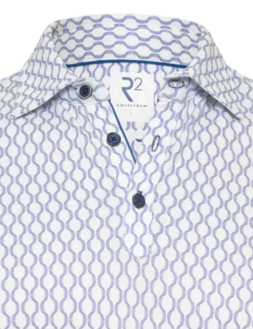 R2 polo's 128.POLO.010 Blauw Online