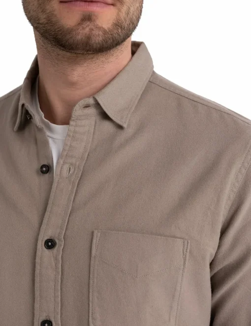 Replay casual overhemd m4106-84830 Beige New