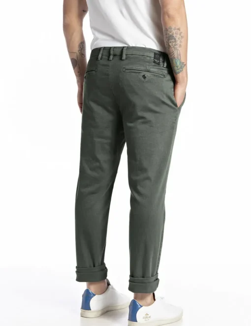 Replay chino M9627-L8366197 Army New