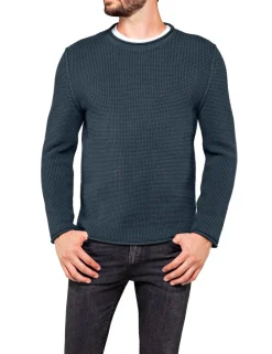 Replay ronde hals trui UK2672-G22920 Denim Fashion