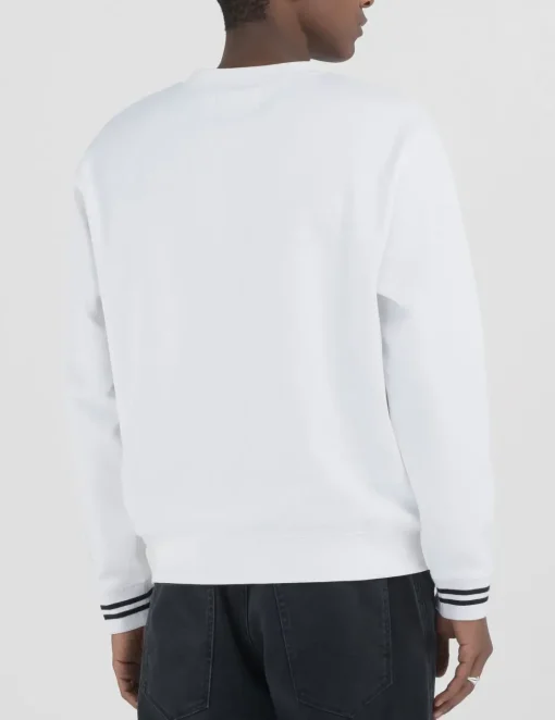 Replay sweater M6824-23655 Wit Outlet