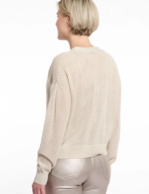 Rino & Pelle gebreid vest Munda.5002522 Khaky beige Discount