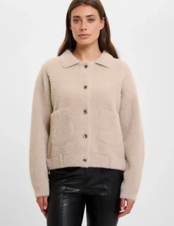 Rino & Pelle gebreid vest Bubbly.5002521 Khaky beige Outlet