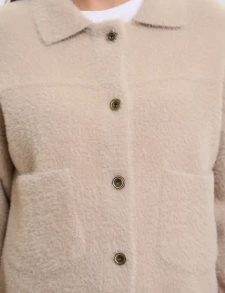 Rino & Pelle gebreid vest Bubbly.5002521 Khaky beige Outlet
