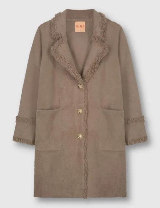 Rino & Pelle gebreid vest Catena.700NOOS Khaky beige New
