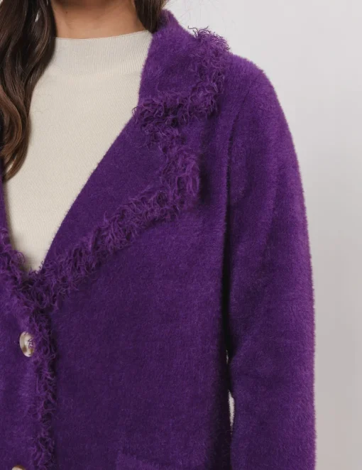 Rino & Pelle gebreid vest Catena.5002411 Cassis Clearance
