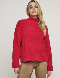 Rino & Pelle gebreid vest Karen.5002413 Rood Fashion