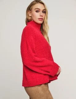 Rino & Pelle gebreid vest Karen.5002413 Rood Fashion