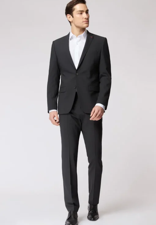 Roy Robson business pantalon Slim Fit S01050421295400 Antraciet Discount