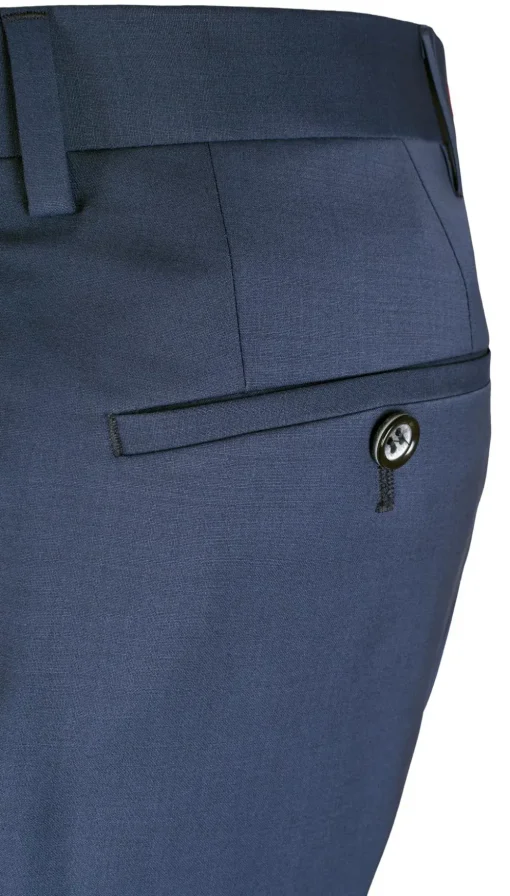 Roy Robson business pantalon Slim Fit S01050361295400 Blauw Fashion