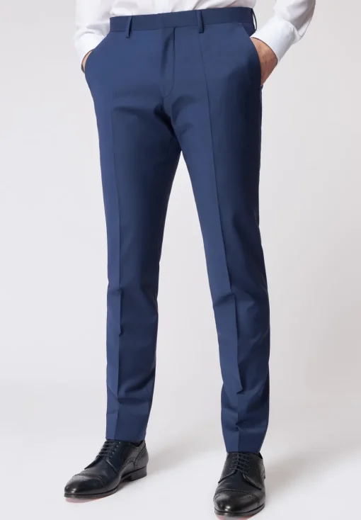 Roy Robson business pantalon Slim Fit S01050361295400 Blauw Fashion