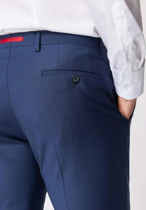 Roy Robson business pantalon Slim Fit S01050361295400 Blauw Fashion