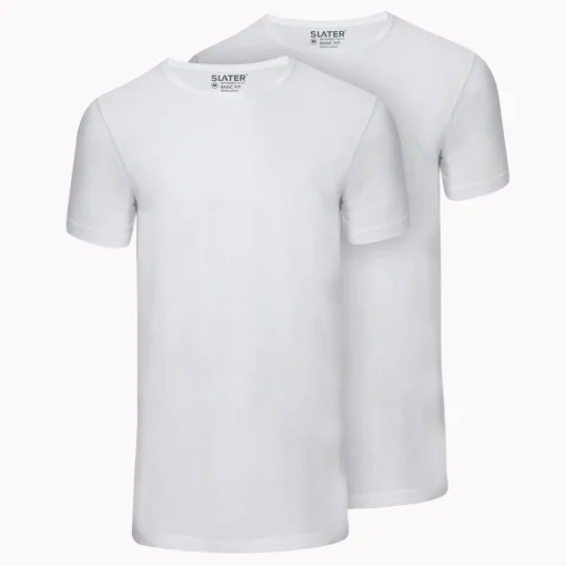 Slater t-shirts Basic 7500 Wit Hot