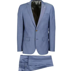 Smit Mode kostuum Slim Fit 203010-drop8 Blauw New