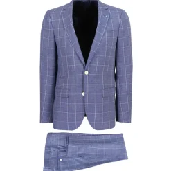 Smit Mode kostuum Slim Fit 213000-drop8 Blauw Hot