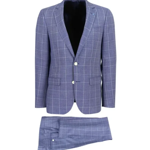 Smit Mode kostuum Slim Fit 213000-drop8 Blauw Hot