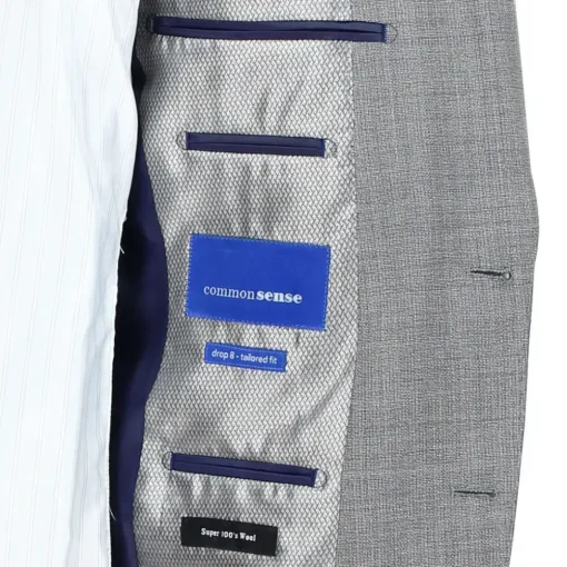 Smit Mode kostuum Slim Fit 203003-drop8 Licht Grijs New