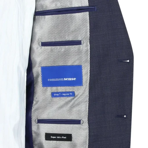 Smit Mode kostuum Slim Fit 203007-drop8 Marine Discount