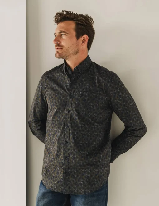 State of Art casual overhemd 21424901 Antraciet Best