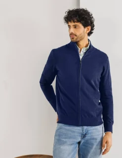 State of Art gebreid vest 16115005 Kobalt Fashion