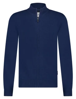 State of Art gebreid vest 16115005 Kobalt Fashion