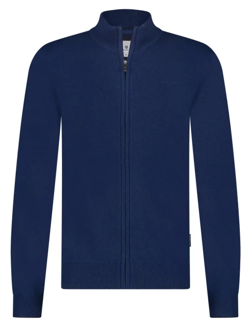 State of Art gebreid vest 16115005 Kobalt Fashion