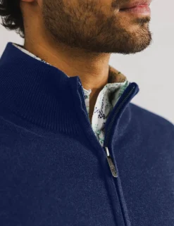 State of Art gebreid vest 16115005 Kobalt Fashion