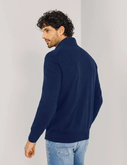 State of Art gebreid vest 16115005 Kobalt Fashion