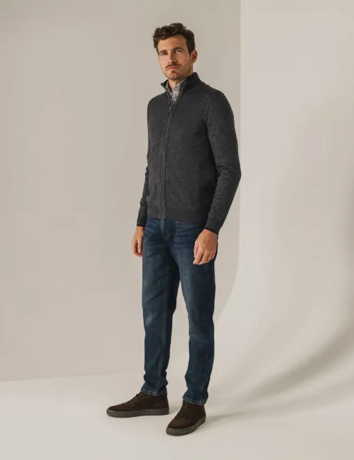State of Art gebreid vest 16124911 Antraciet Clearance